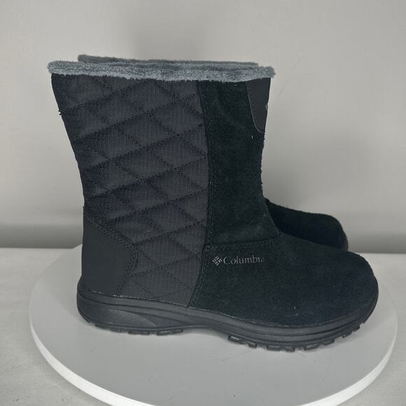 NIB NEW Women's Columbia Ice Maiden Slip III Black SZ 6 Waterproof Winter Boots - Picture 1 of 8